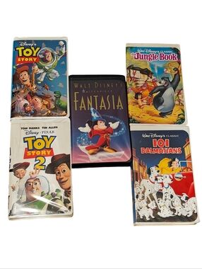 VINTAGE Disney VHS Collection - (Set of 5) 5lbs